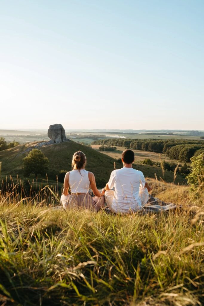 A couple who is undergoing a training